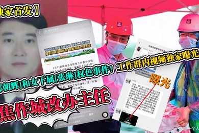 独家首发焦作城改办主任郭朝辉和女下属张琳权色事件工作群内视频独家曝光