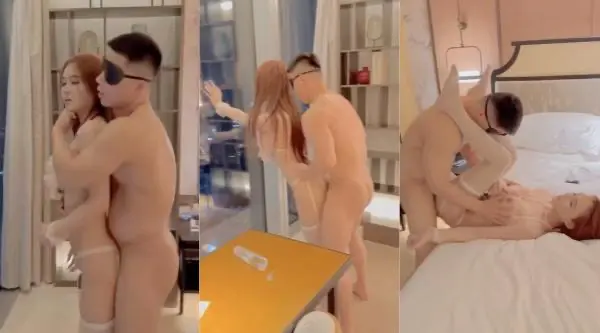 Ts小荼公寓3P 呻吟销魂奶子柔软 抱着艹揉奶 羡慕极了