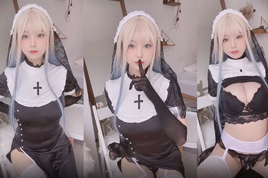 黑色的女仆美女很想包她回家
